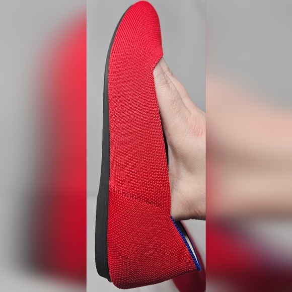 Rothy’s The Flat Size 8.5 US Women’s Bright Red Slip-On Round Toe Flats - Picture 4 of 14
